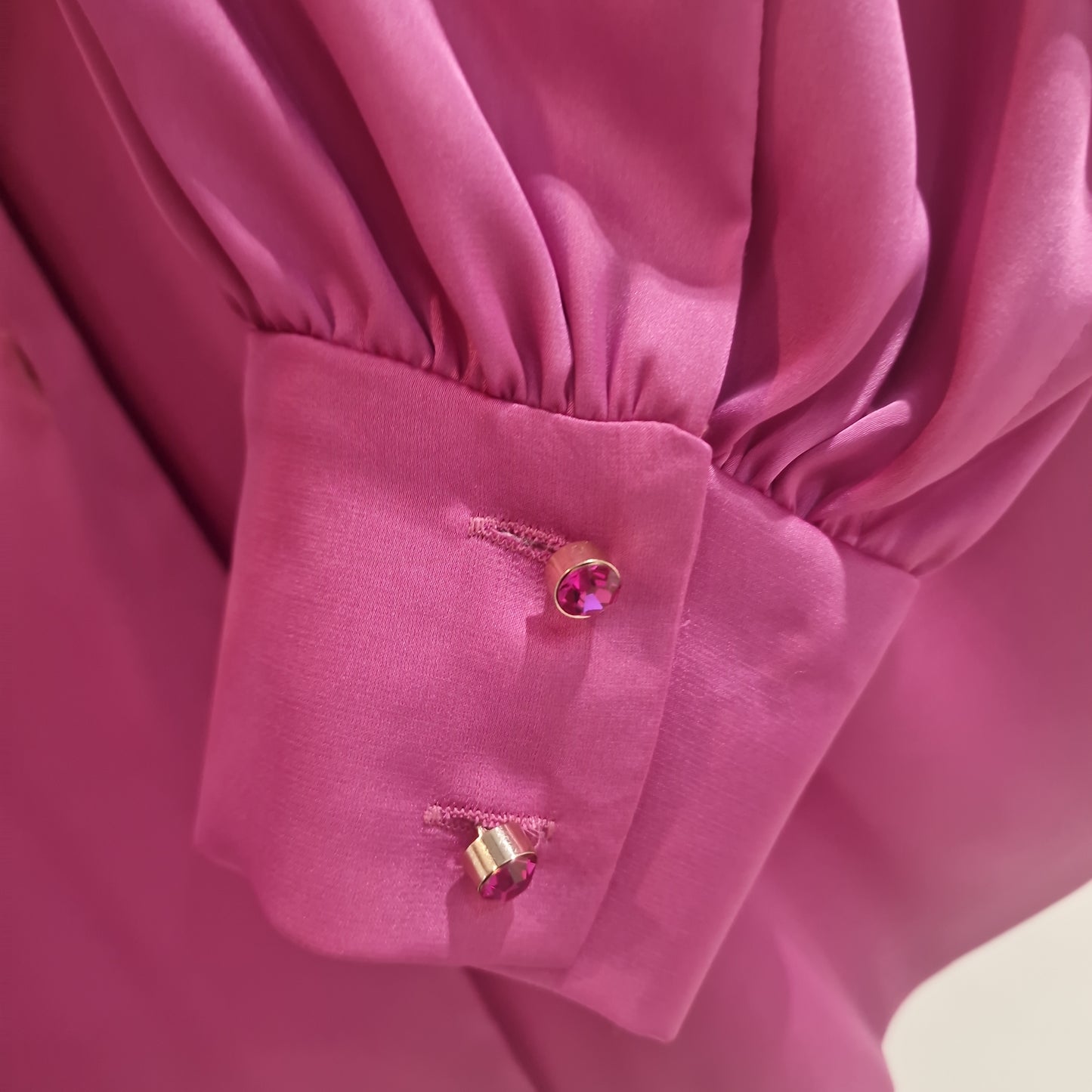 Chemisier satiné fushia