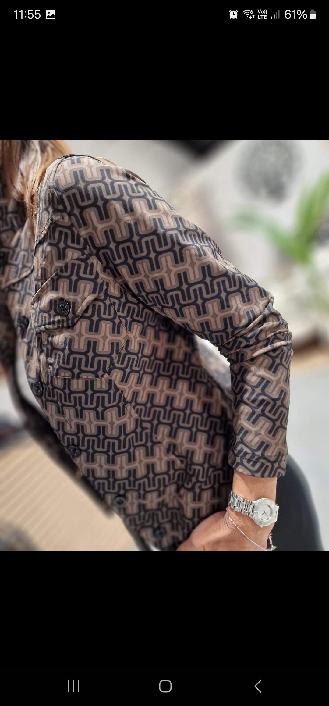 Veste courte travel imprimée