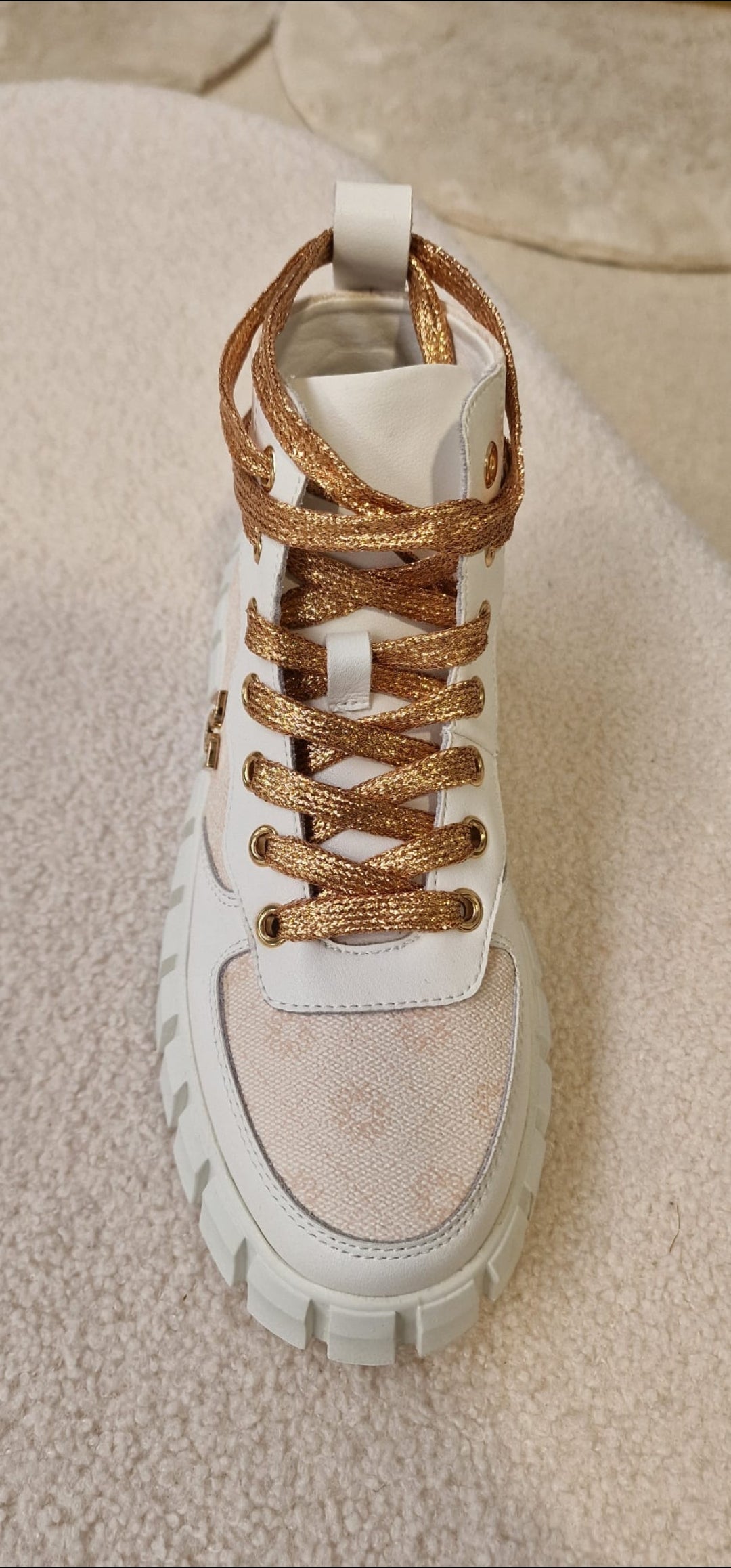 Basket blanche imprimée