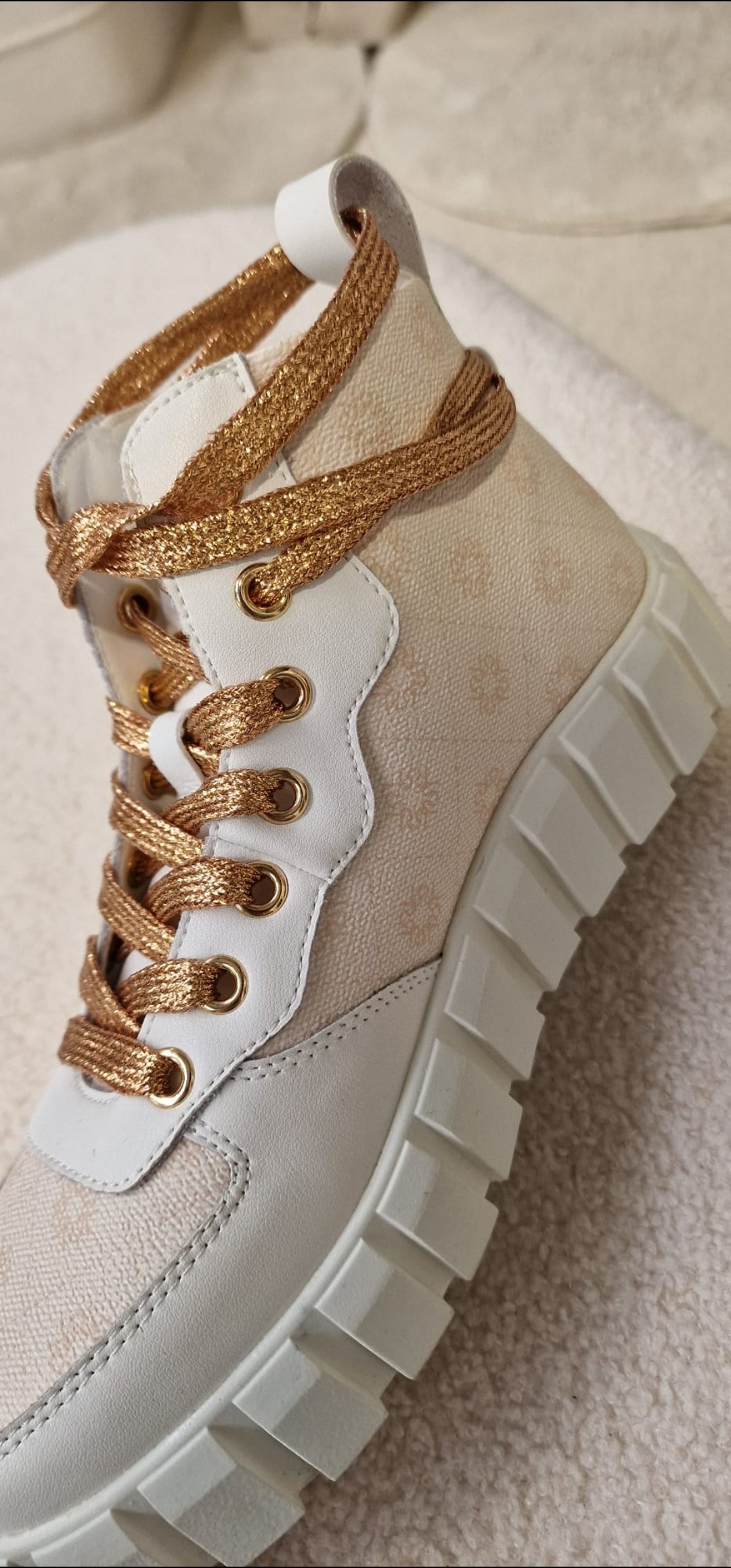 Basket blanche imprimée