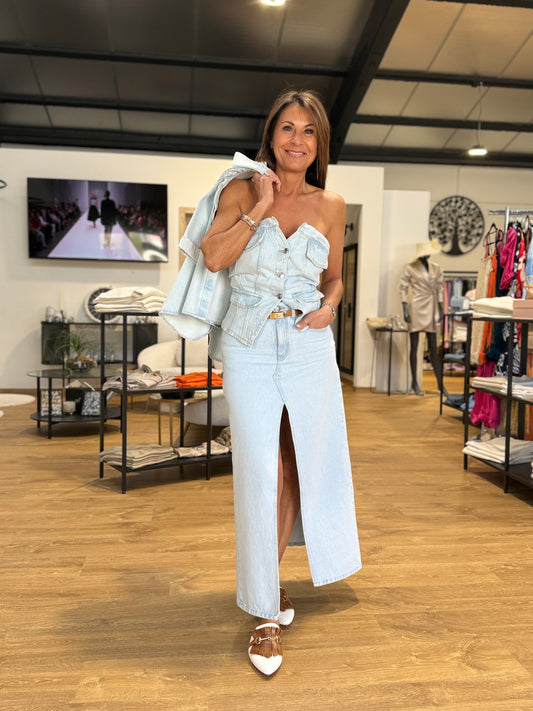 Jupe longue jeans