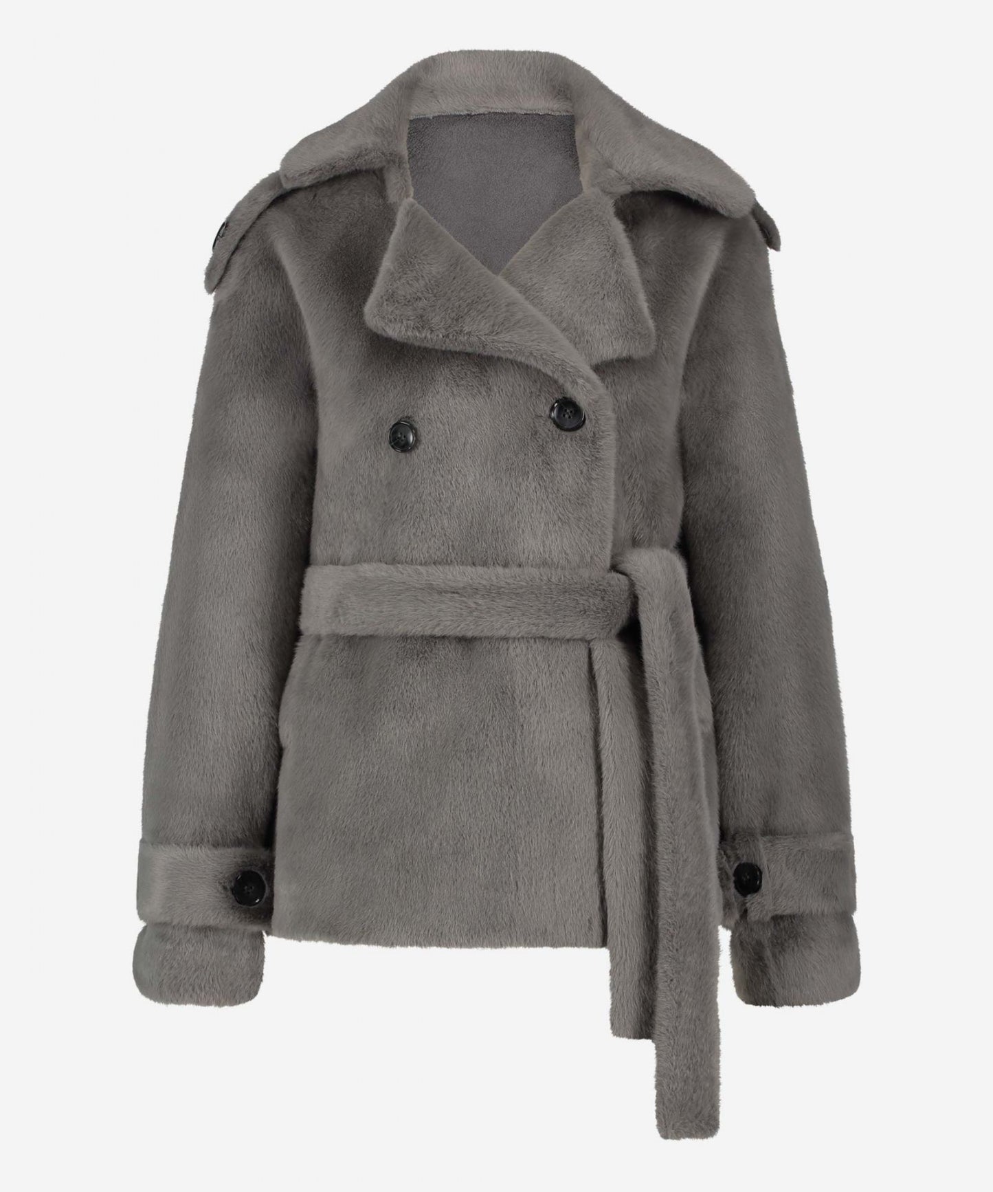 Veste Cristel fourrure grise