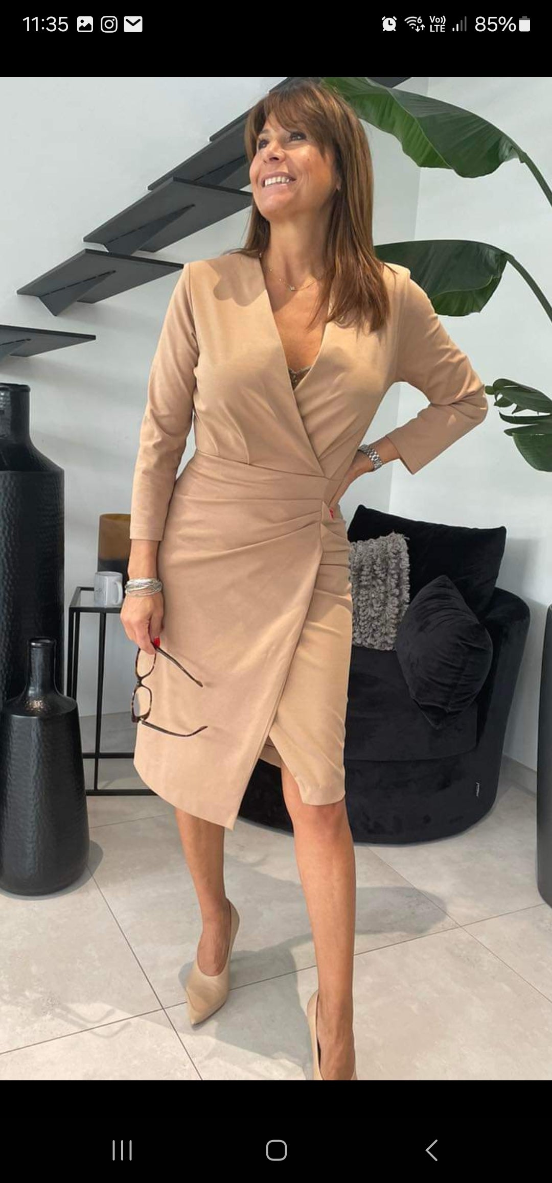 Robe crayon ceintrée