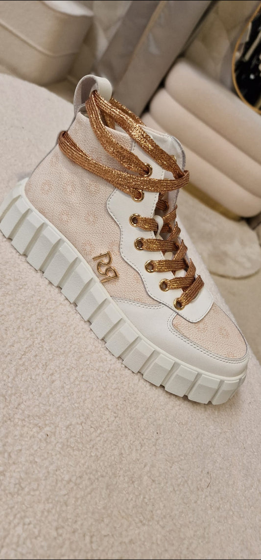 Basket blanche imprimée